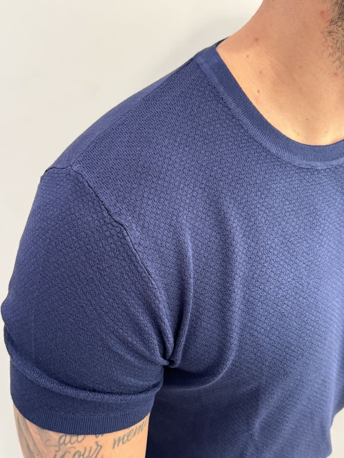 T-shirt in maglia texturizzata
