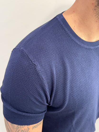 T-shirt in maglia texturizzata