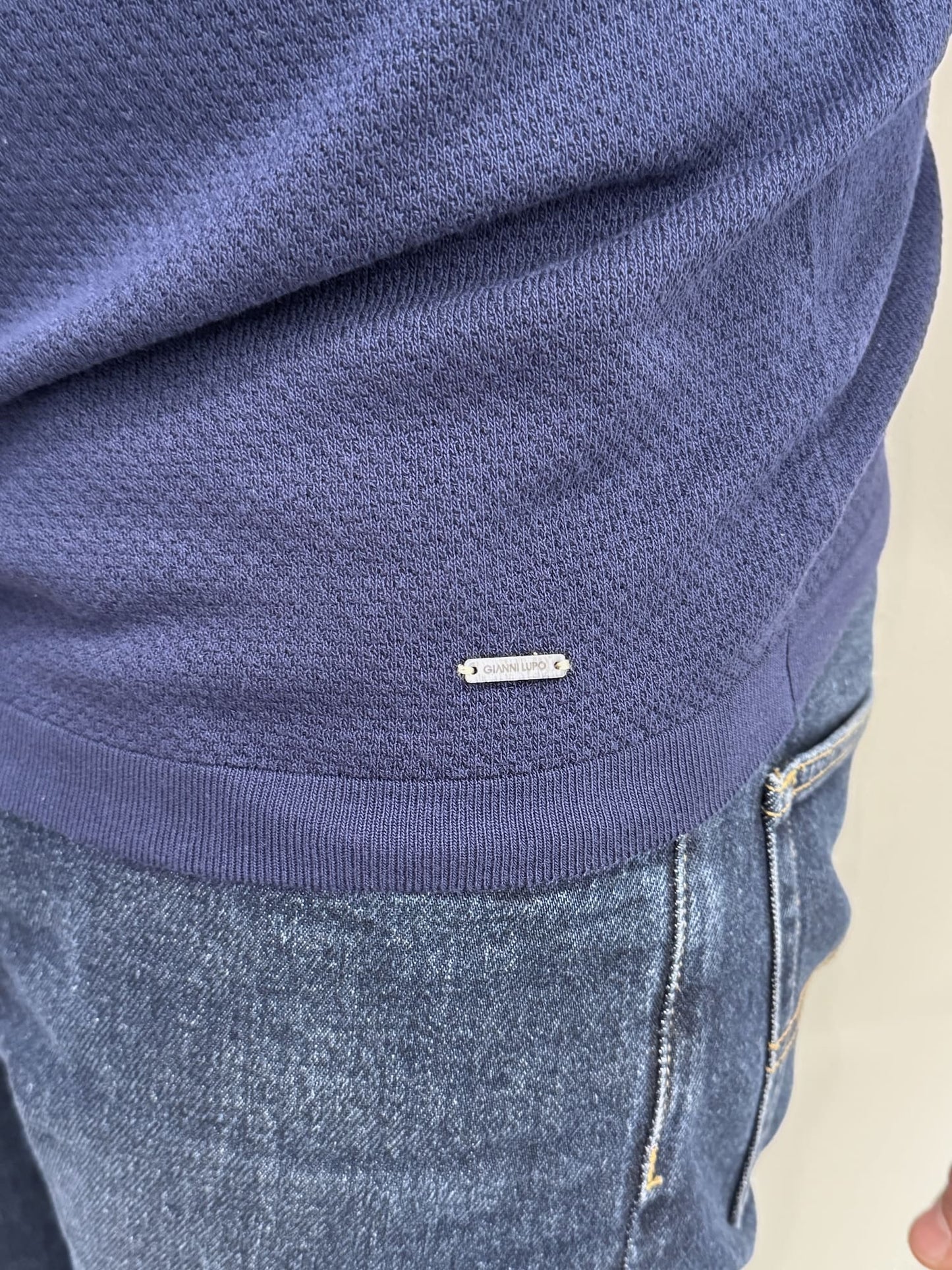 T-shirt in maglia texturizzata