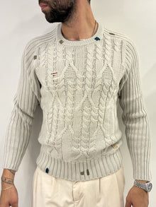 Maglione intrecciato Gianni Lupo Ice