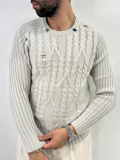 Maglione intrecciato Gianni Lupo Ice