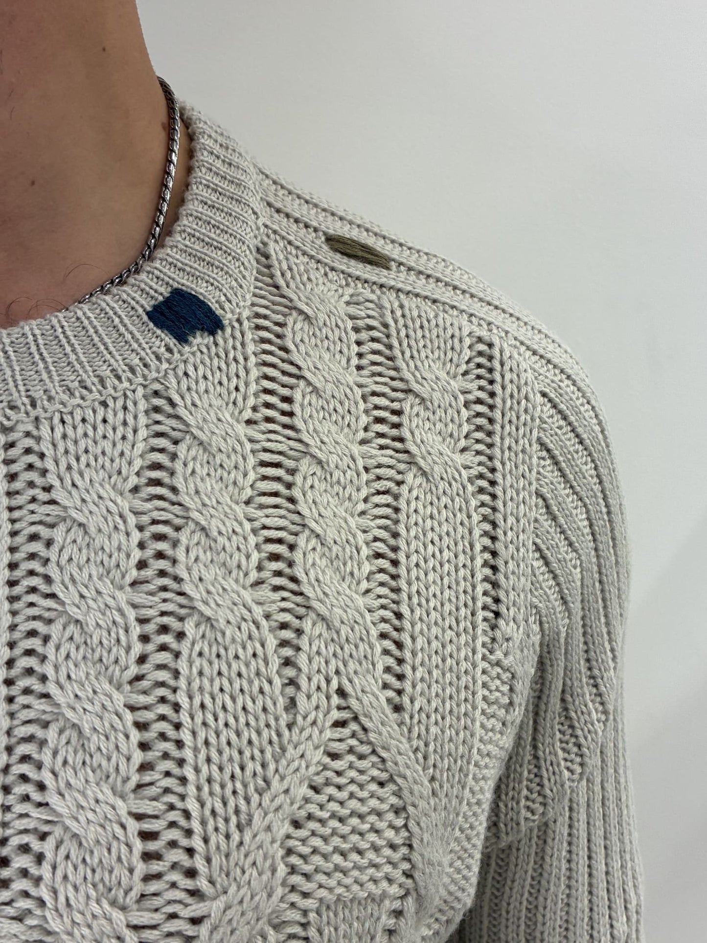 Maglione intrecciato Gianni Lupo Ice