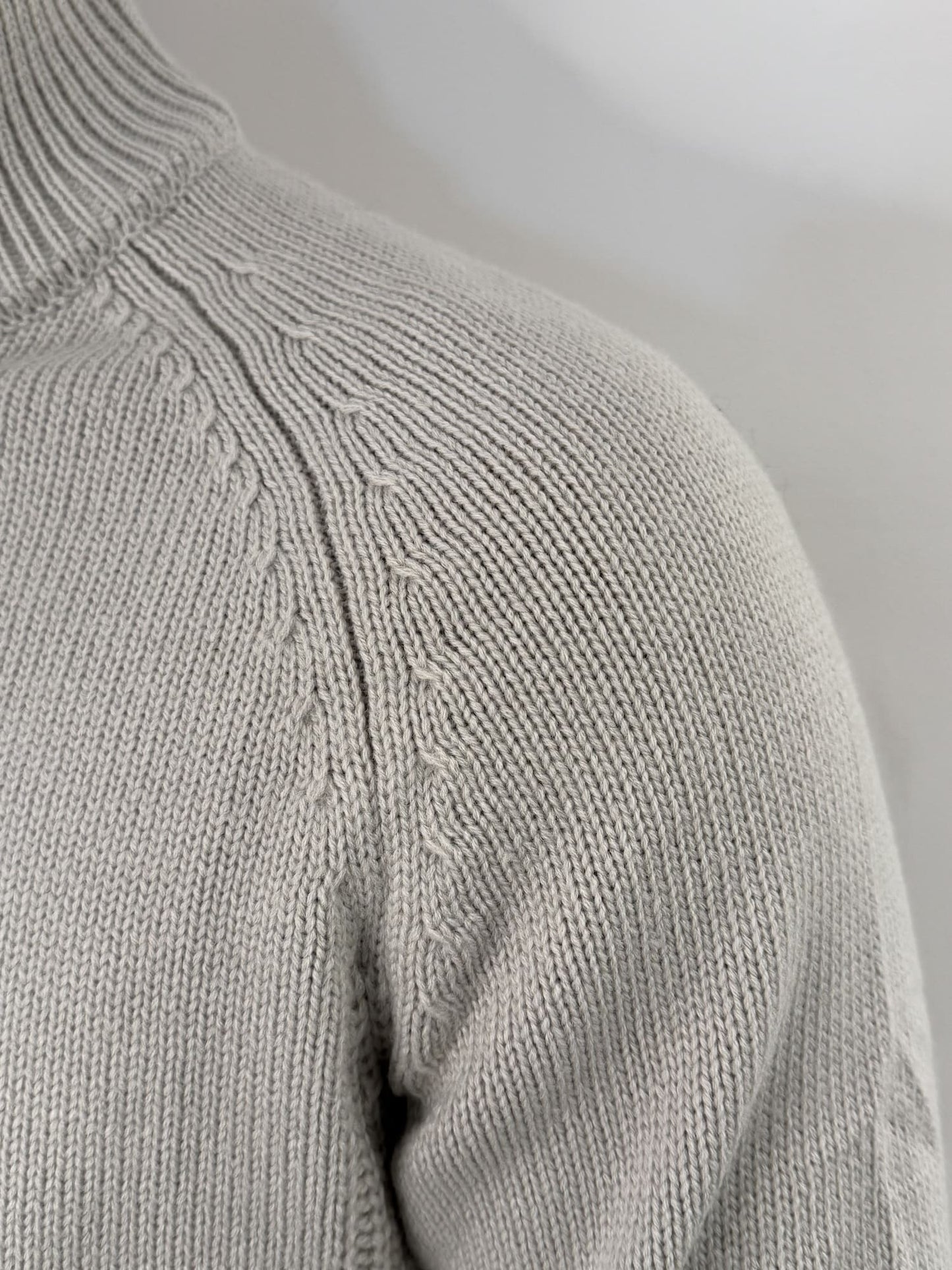 Maglione mezza zip Gianni Lupo grigio