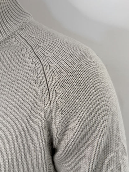 Maglione mezza zip Gianni Lupo grigio