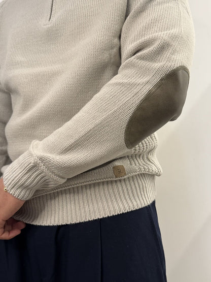 Maglione mezza zip Gianni Lupo grigio