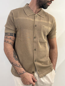 camicia manica corta traforata Gianni Lupo