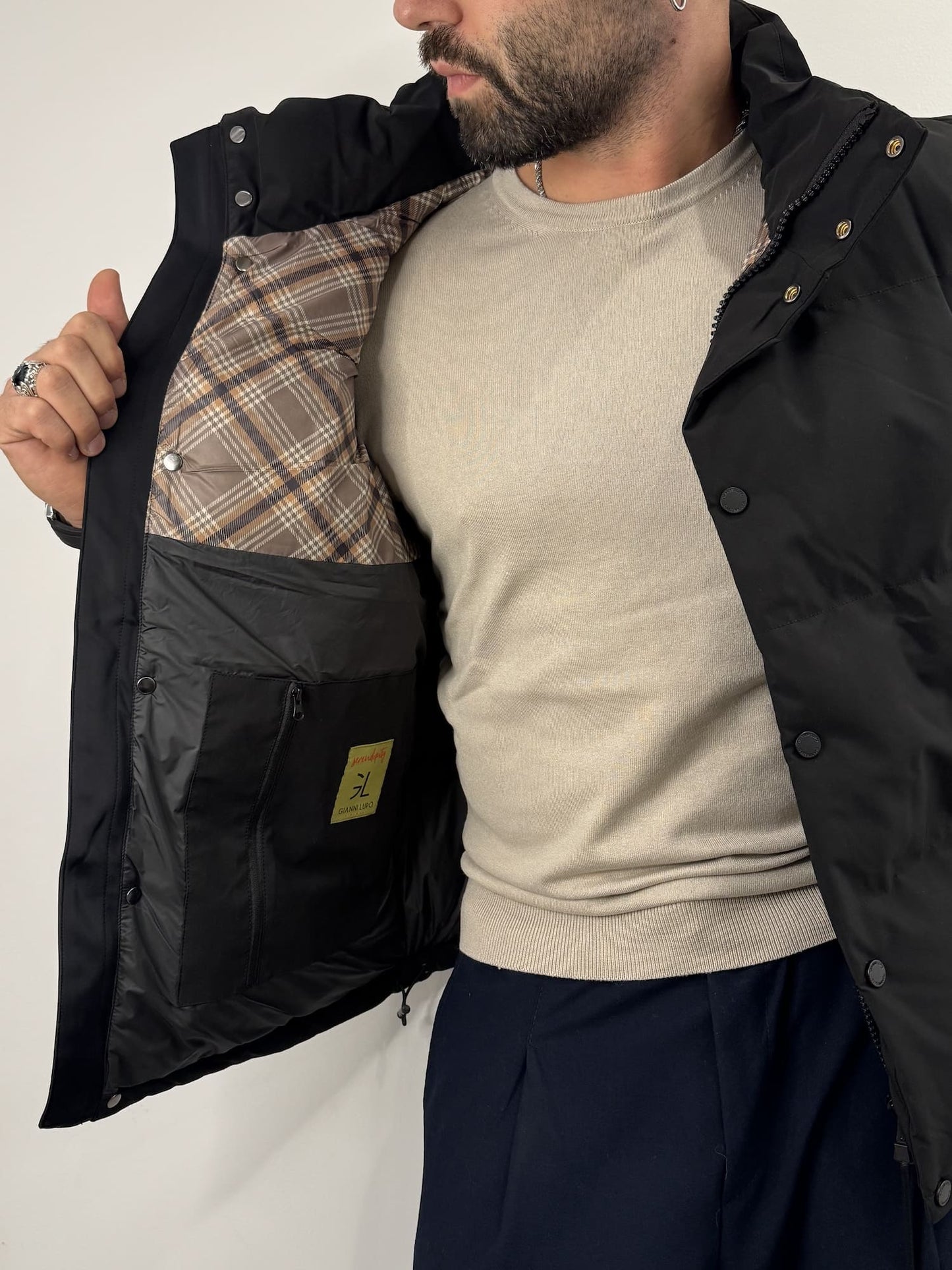 Gilet Piumino Gianni lupo Nero