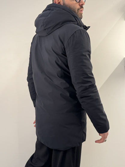 Giubbotto lungo Gianni Lupo Blu Navy