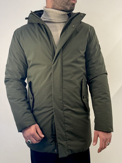 Giubbotto lungo Gianni Lupo verde