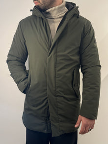 Giubbotto lungo Gianni Lupo verde