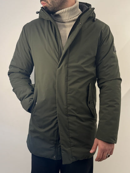 Giubbotto lungo Gianni Lupo verde