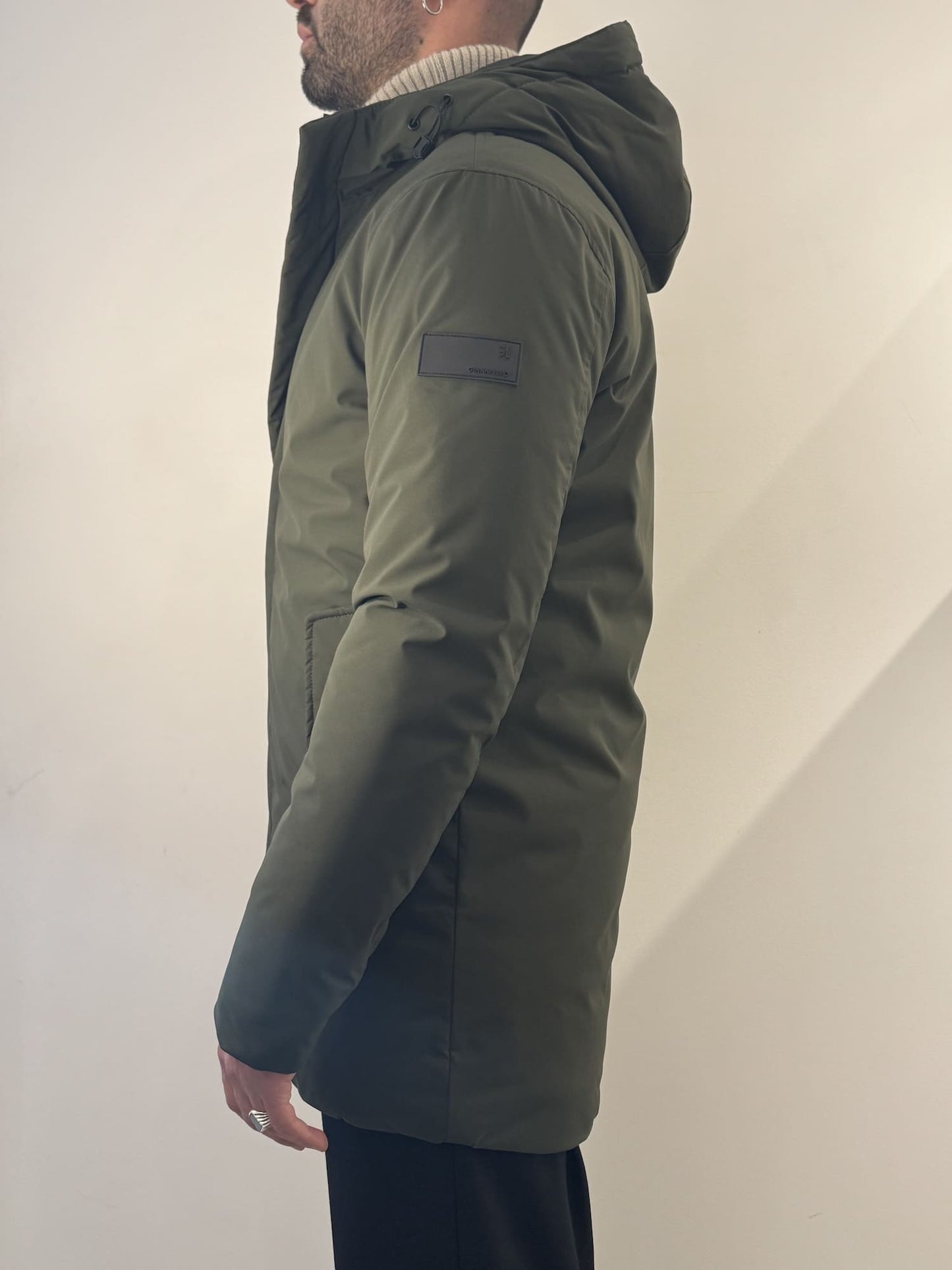 Giubbotto lungo Gianni Lupo verde