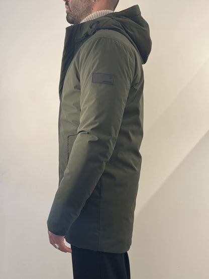 Giubbotto lungo Gianni Lupo verde