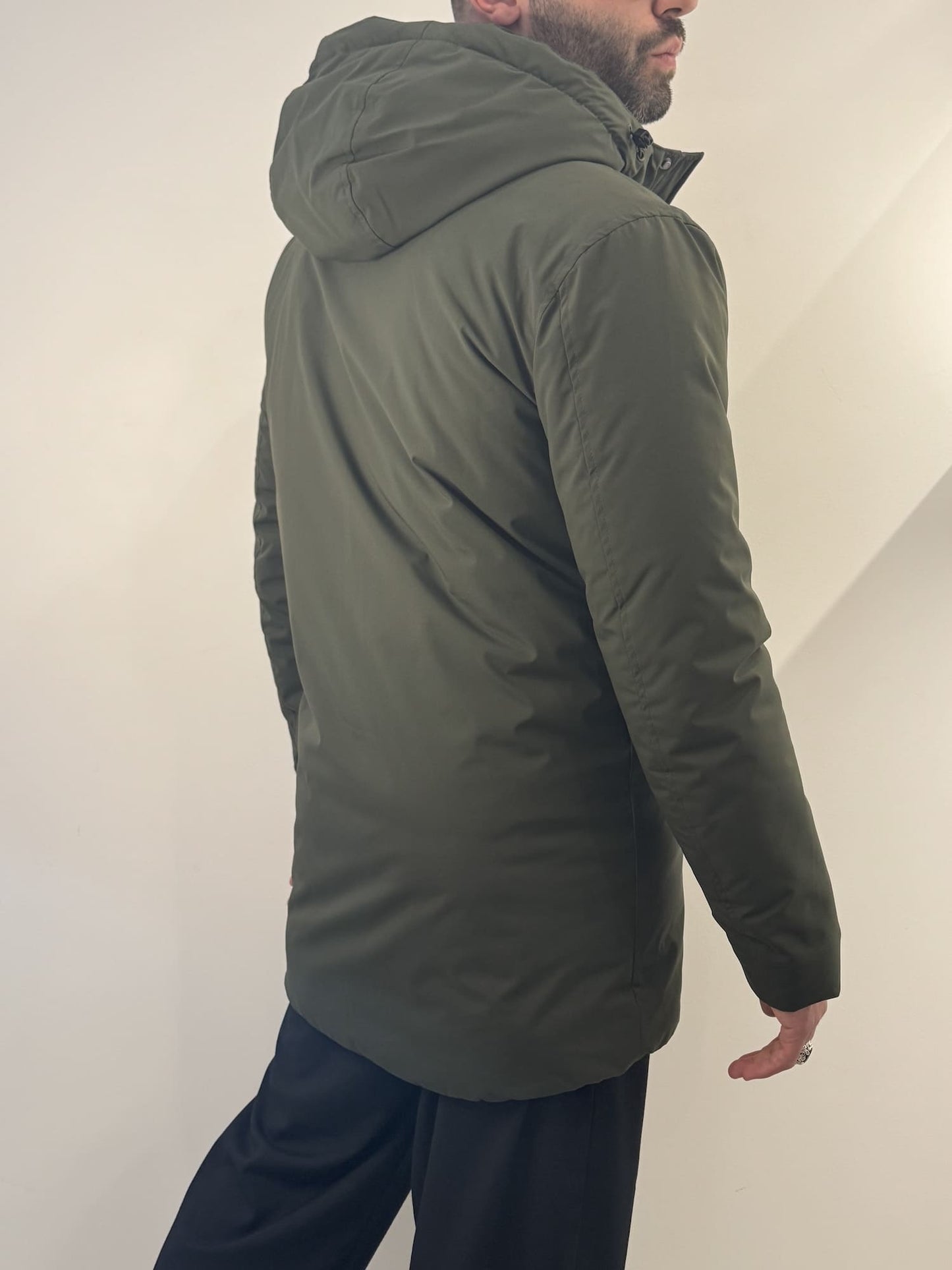 Giubbotto lungo Gianni Lupo verde