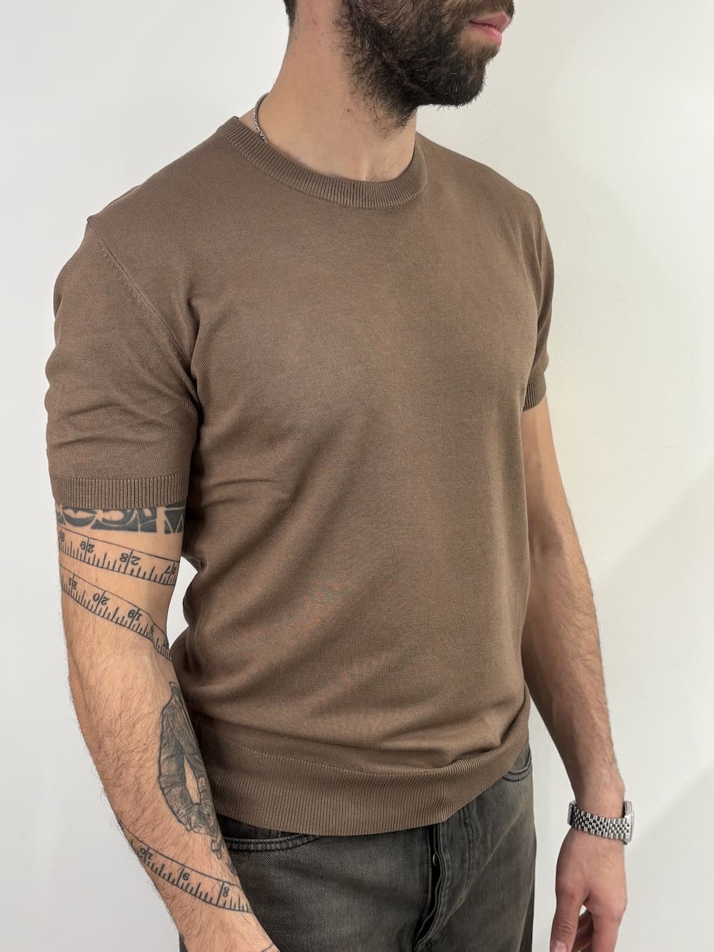 T-shirt Gianni Lupo Tobacco