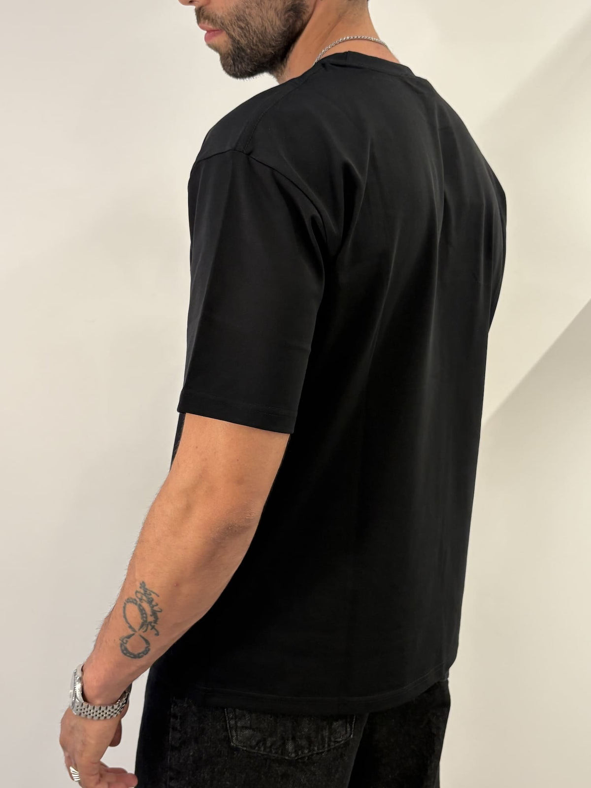 T-shirt cropped con stampa
