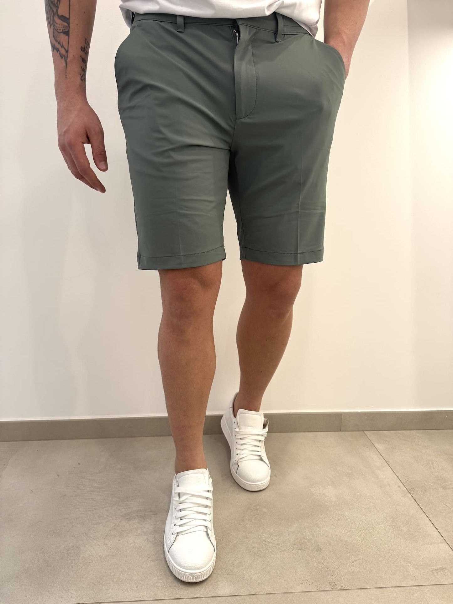 Bermuda tessuto tecnico bi-stretch