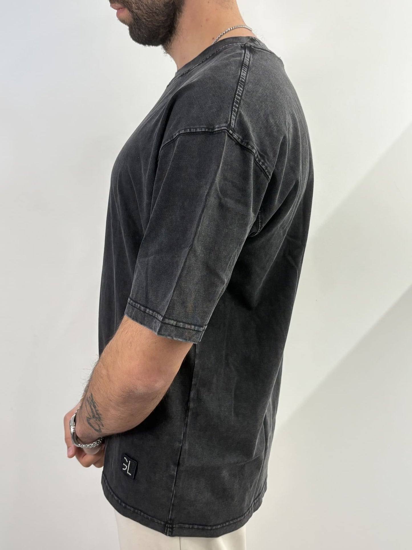 T-shirt Gianni Lupo effetto marmorizzato