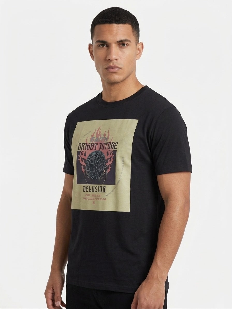 T-shirt in cotone con stampa