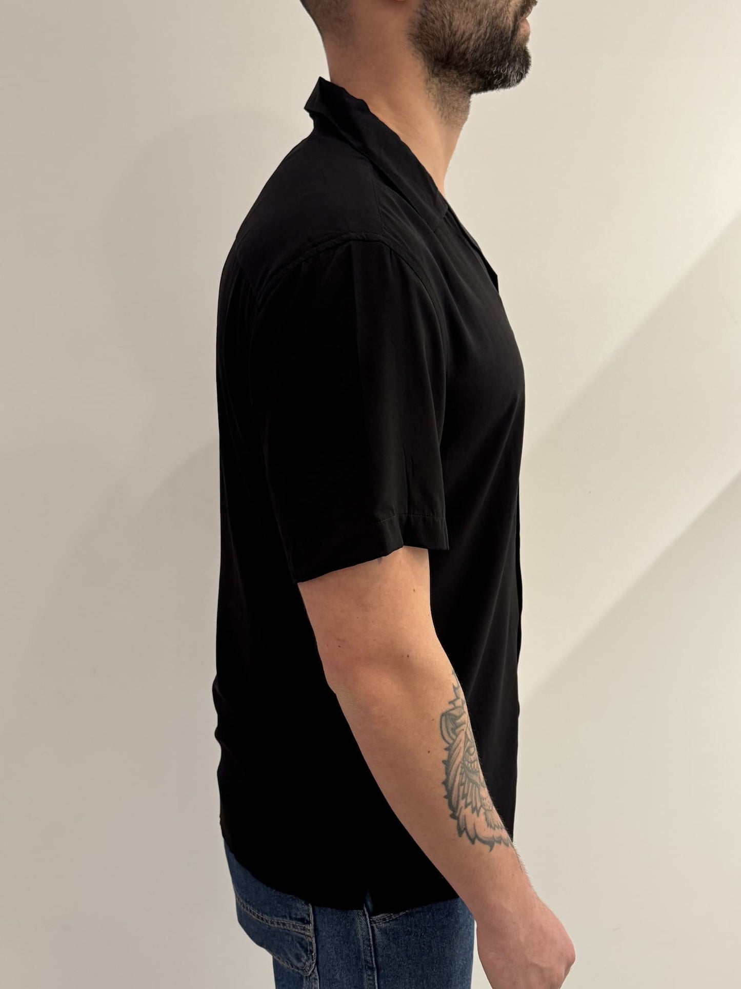 Camicia Gianni Lupo Hawaiana tinta unita