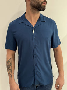 Camicia Gianni Lupo Hawaiana tinta unita