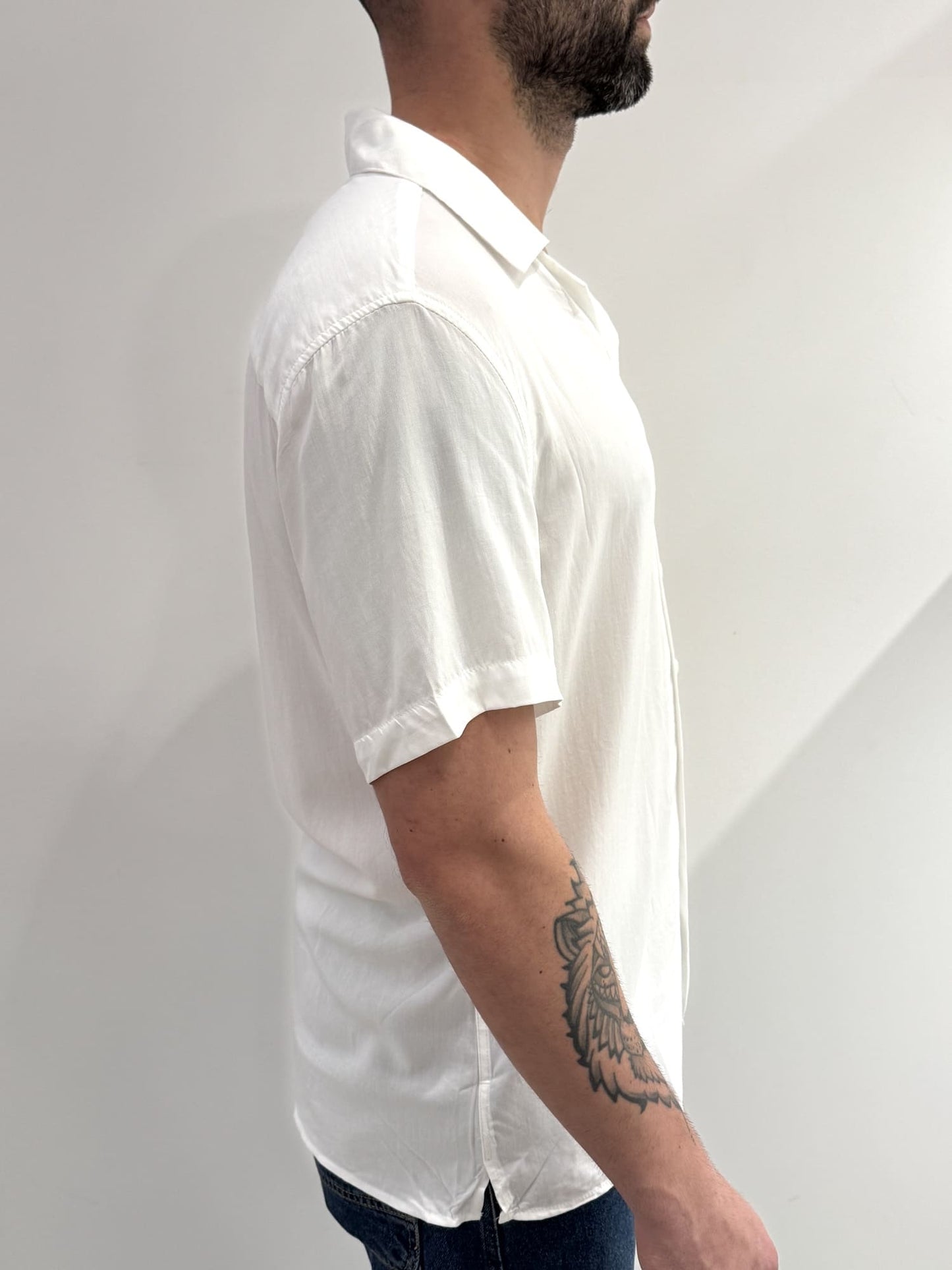 Camicia Gianni Lupo Hawaiana tinta unita