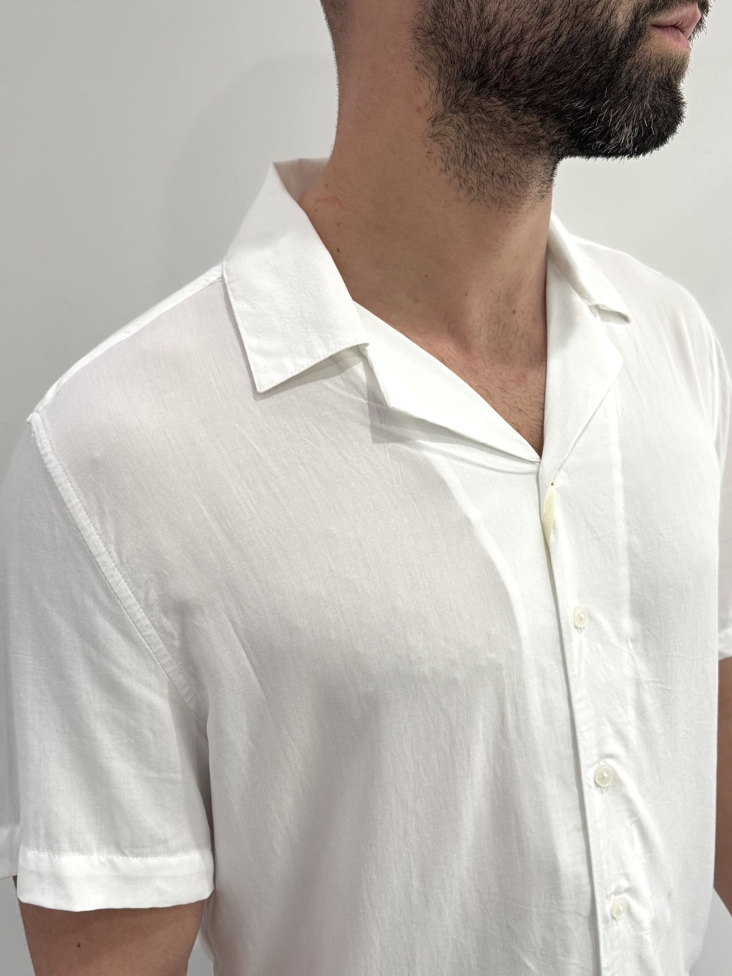 Camicia Gianni Lupo Hawaiana tinta unita