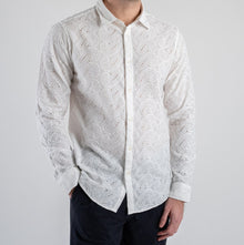 Camicia in cotone sangallo Gianni Lupo con collo