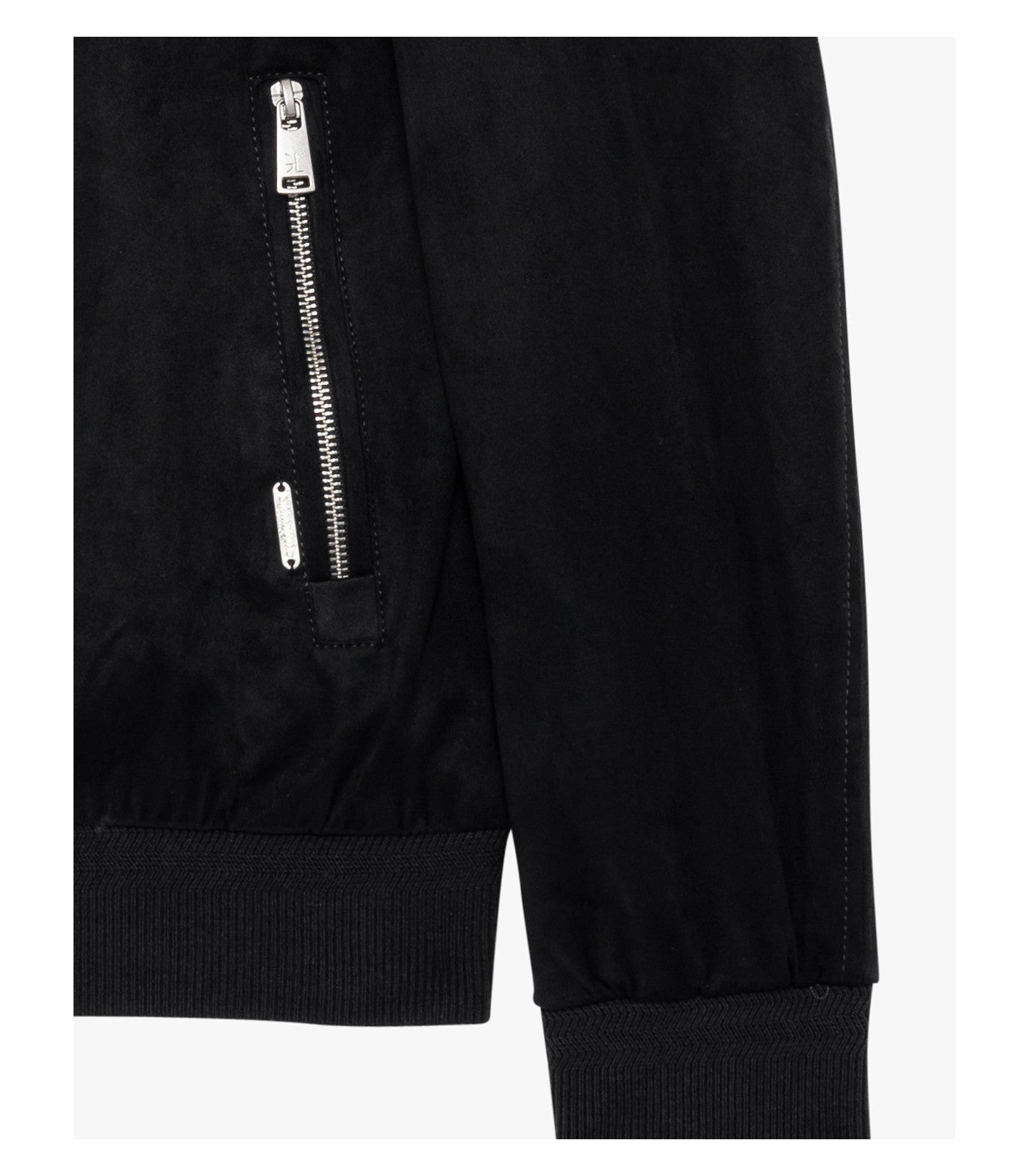 Giubbotto bomber effetto camoscio