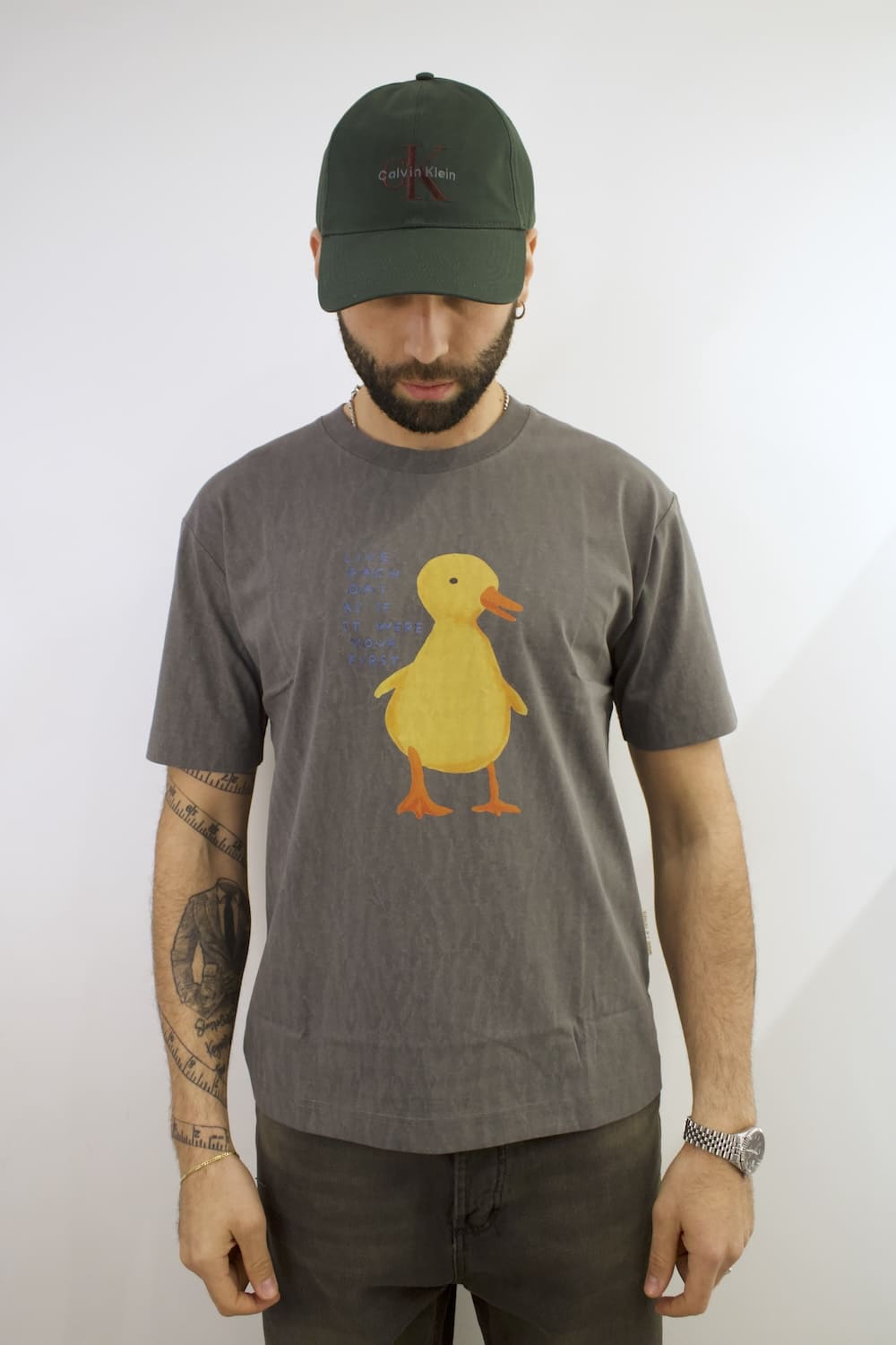 T-shirt Gianni Lupo Girocollo dark grey