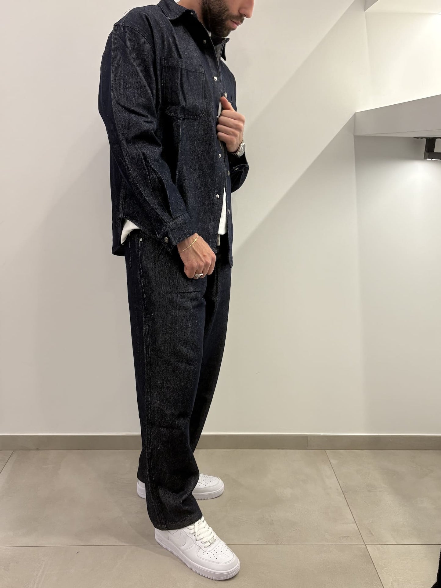 Completo Gianni Lupo in jeans