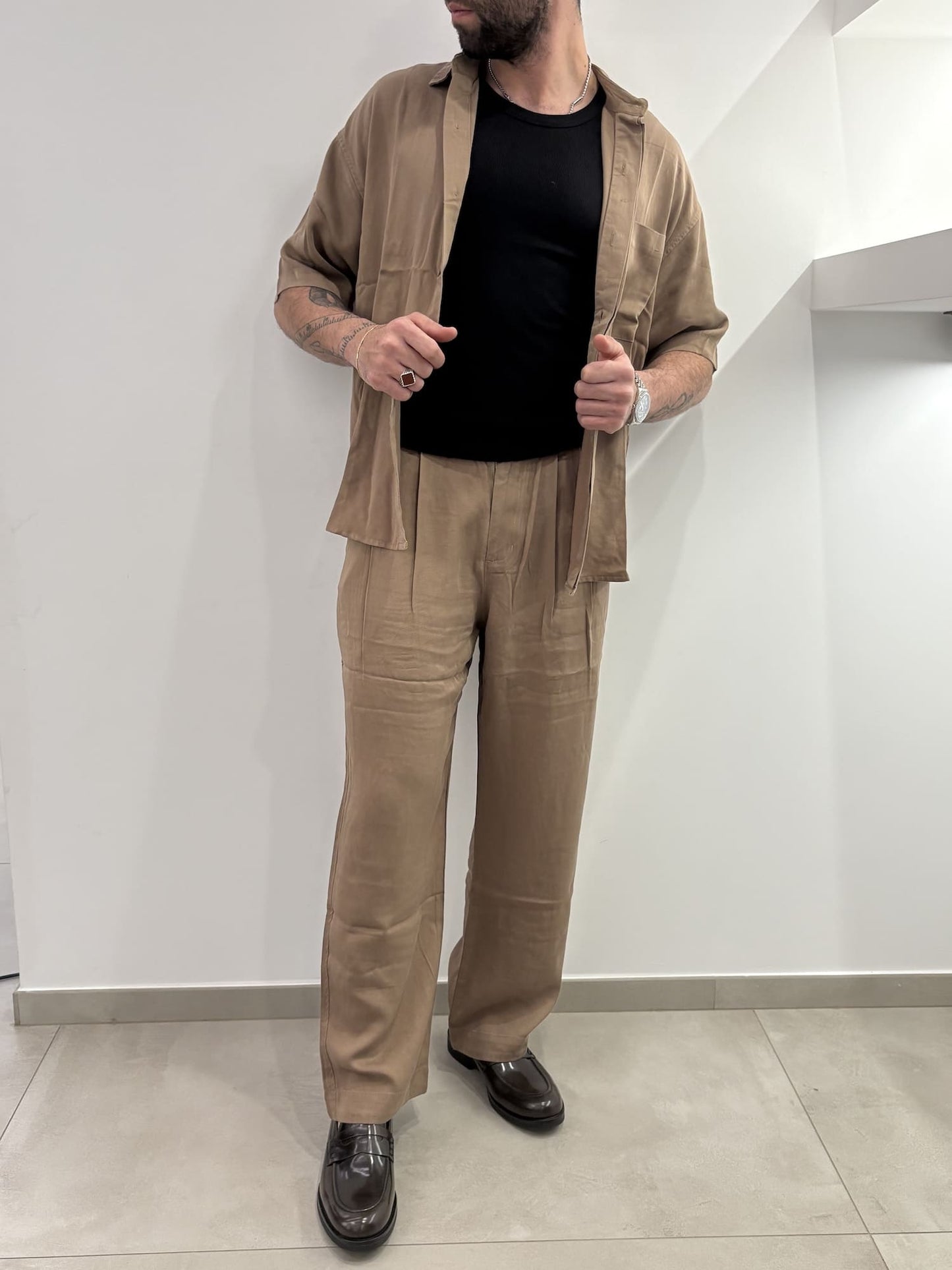 Coordinato in lino Gianni Lupo