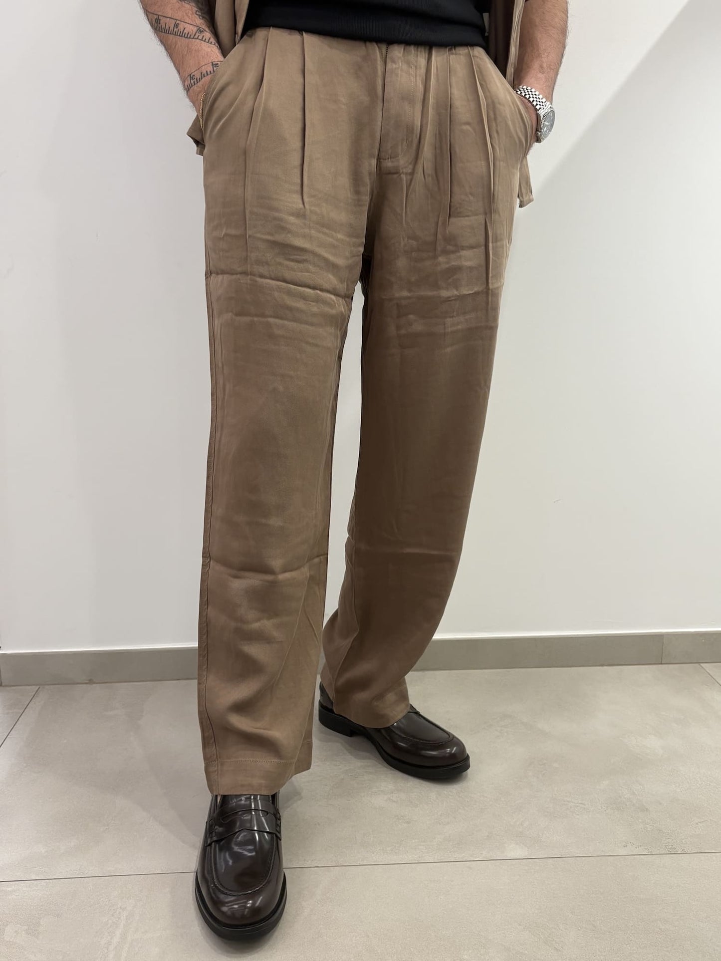 Coordinato in lino Gianni Lupo