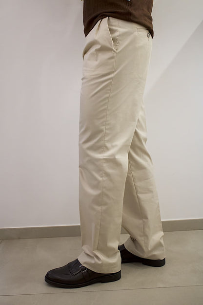 Pantaloni wide leg con doppia pinces