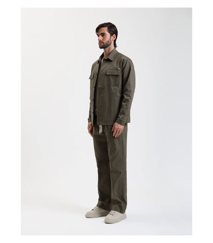 Oveshirt con taschini quadrati