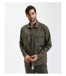 Oveshirt con taschini quadrati