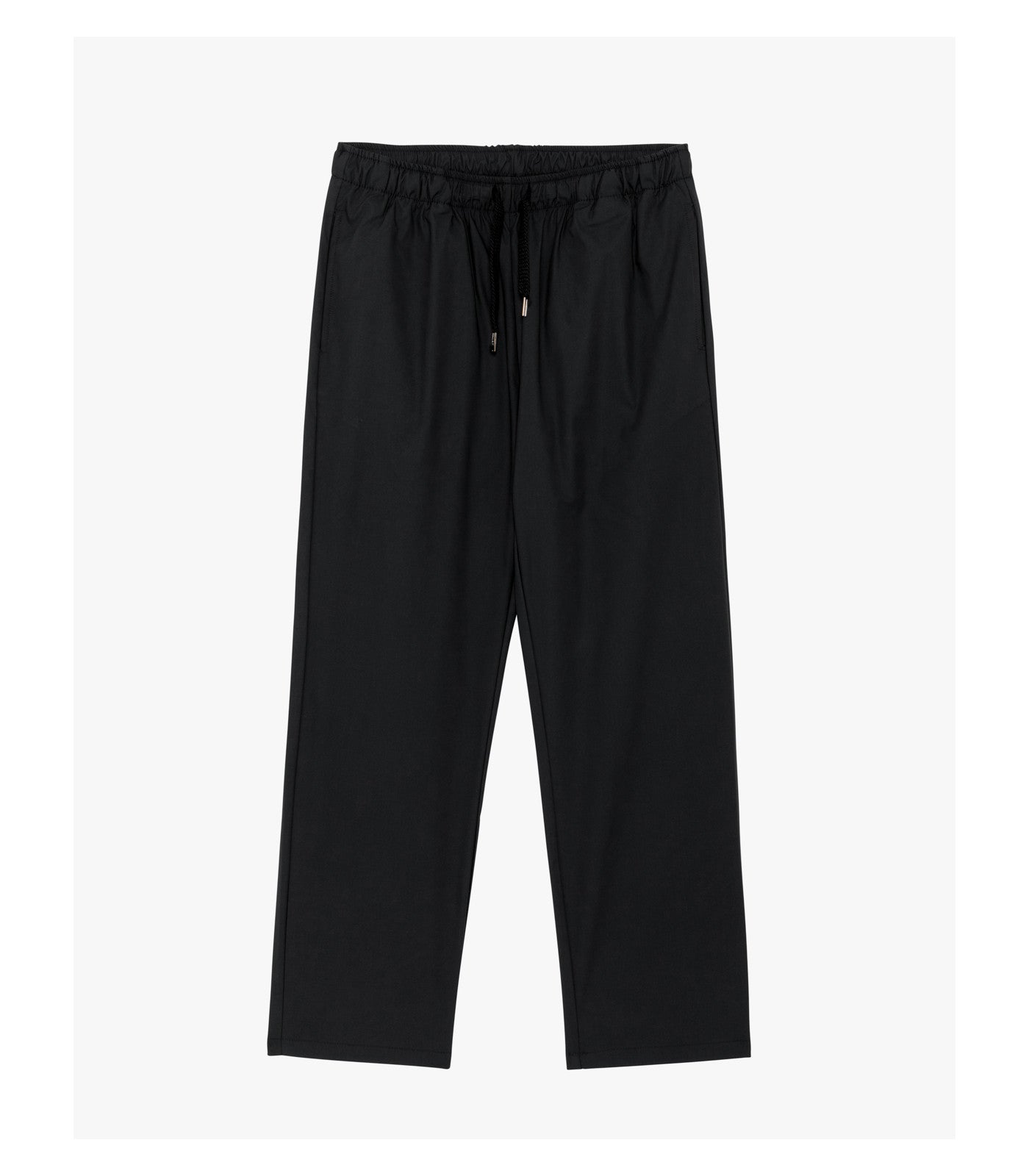 Pantaloni con laccio wide leg con stiro in piega