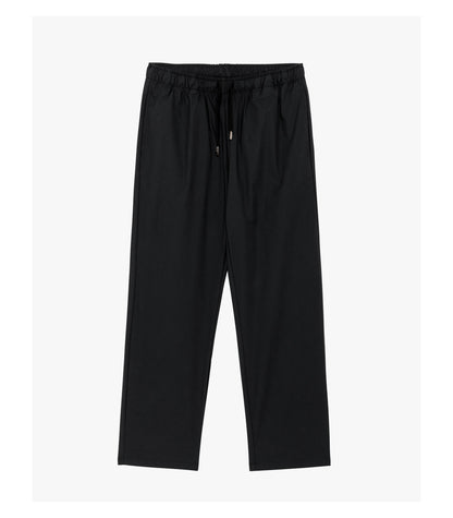 Pantaloni con laccio wide leg con stiro in piega