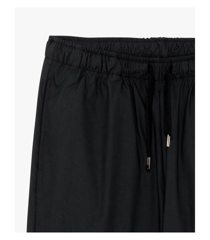 Pantaloni con laccio wide leg con stiro in piega