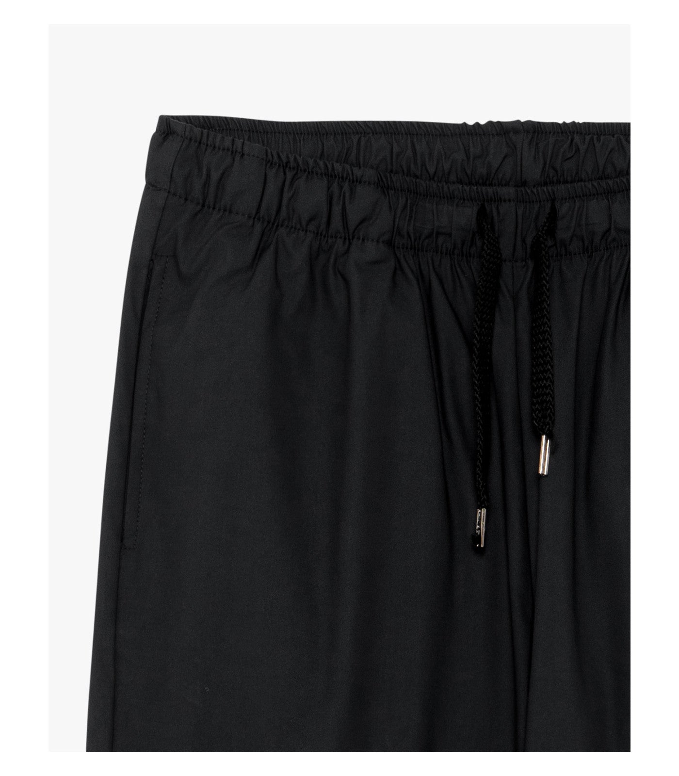 Pantaloni con laccio wide leg con stiro in piega