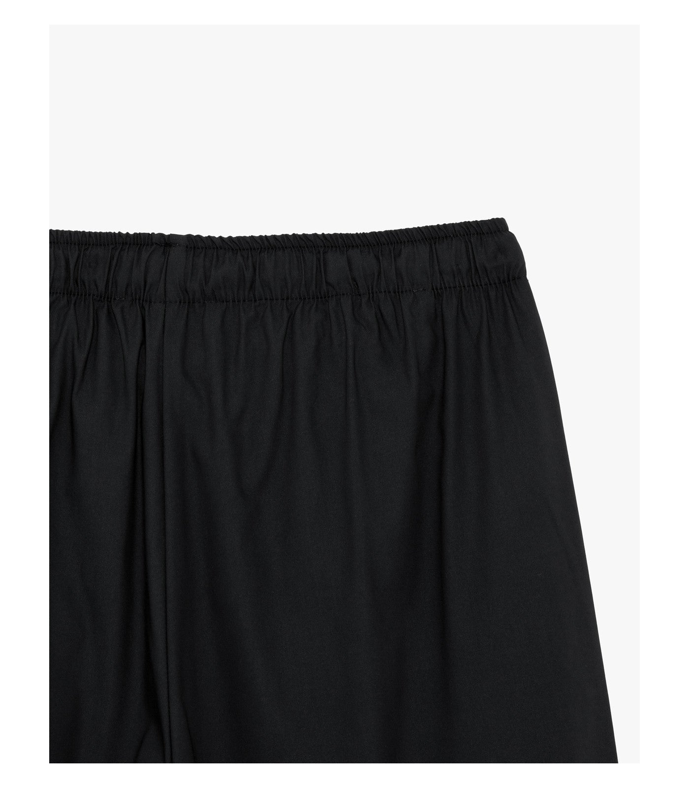 Pantaloni con laccio wide leg con stiro in piega