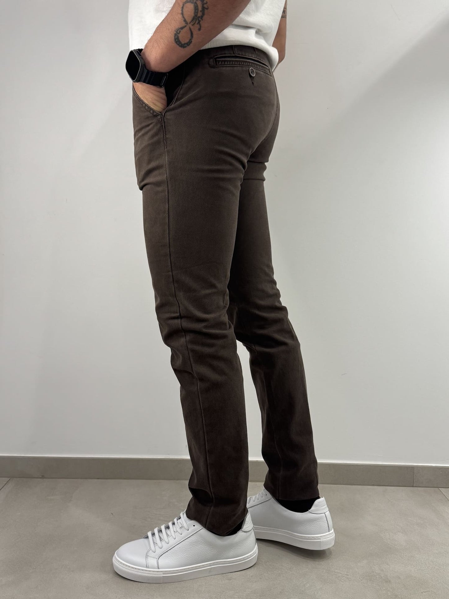 Pantalone Sea Barrier in misto cotone marrone