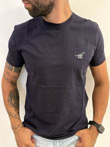 T-shirt Henry cotton's con logo sul petto