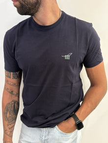 T-shirt Henry cotton's con logo sul petto