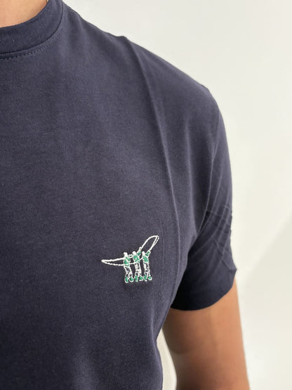 T-shirt Henry cotton's con logo sul petto