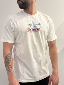 T-shirt Adidas con grafica centrale