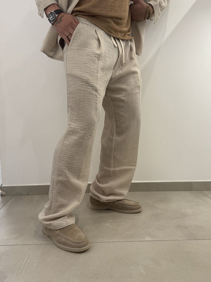 Coordinato effetto lino