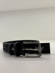 Cintura ad intreccio elastica in pelle