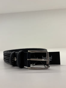 Cintura ad intreccio elastica in pelle