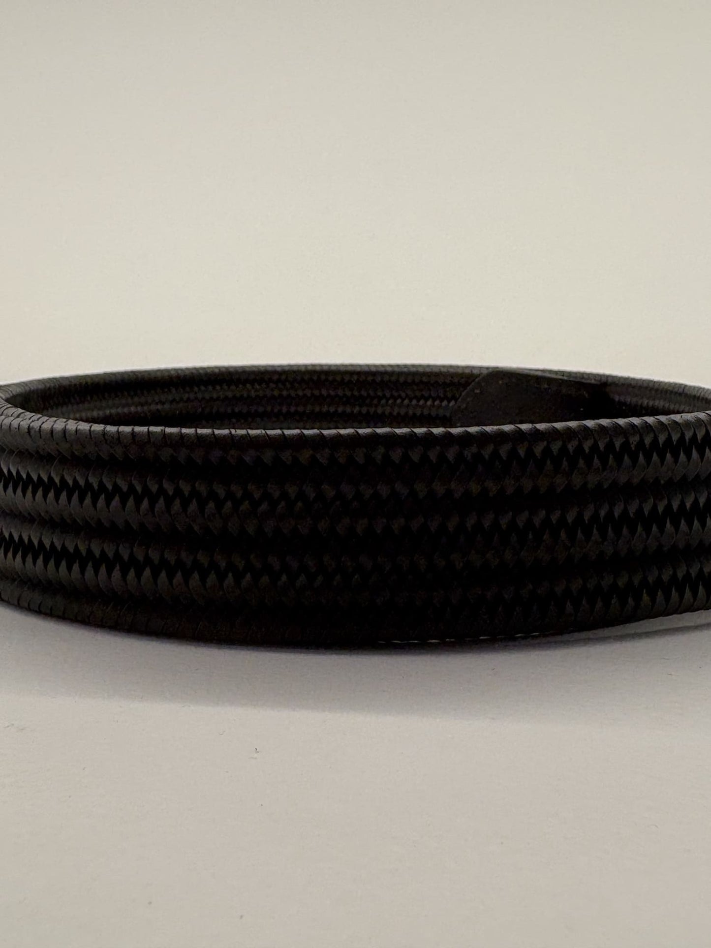 Cintura ad intreccio elastica in pelle